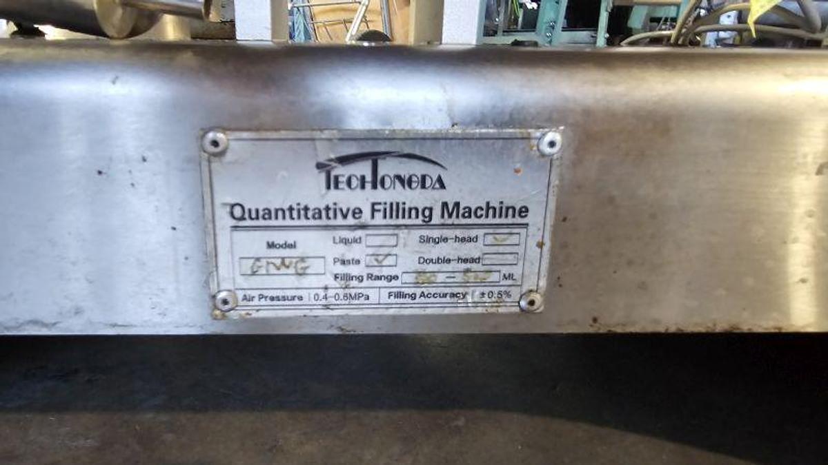 Used TechToneda Single Head Semi-Auto Piston Filler
