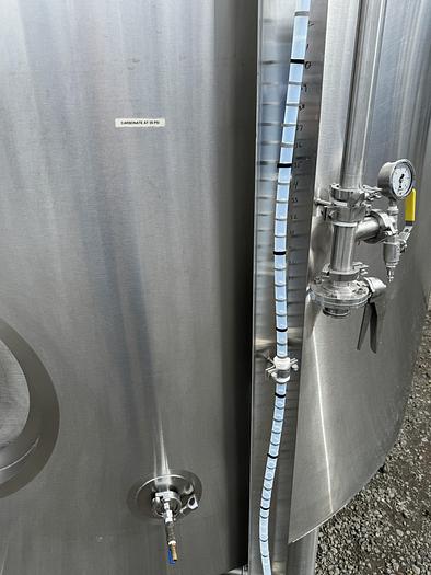 Used (1) Avaiable - Used Cratwerk 80 bbl / 2480Gal jacketed brite tank