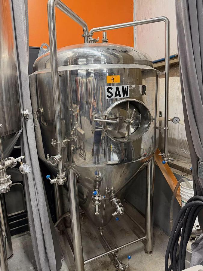 Used (2) Available - GW Kent 10 bbl / 310 Gal Jacketed fermenter / storage tanks