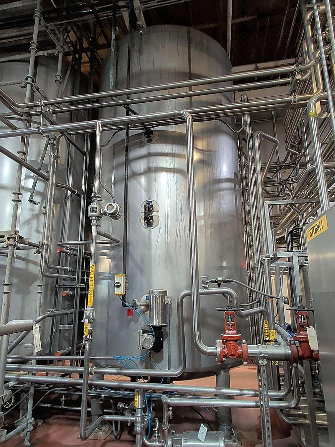 Used (2) Available - Mueller 6000 Gallon jacketed storage tanks