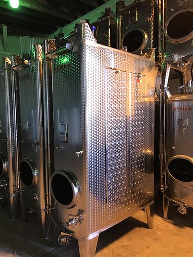 New Stock Letina Closed Top and Variable Capacity Jacketed Fermenter/Storage Tanks