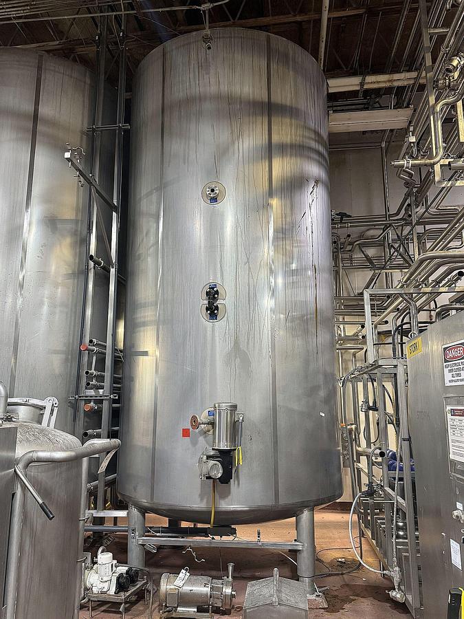 Used (2) Available - Mueller 6000 Gallon jacketed storage tanks
