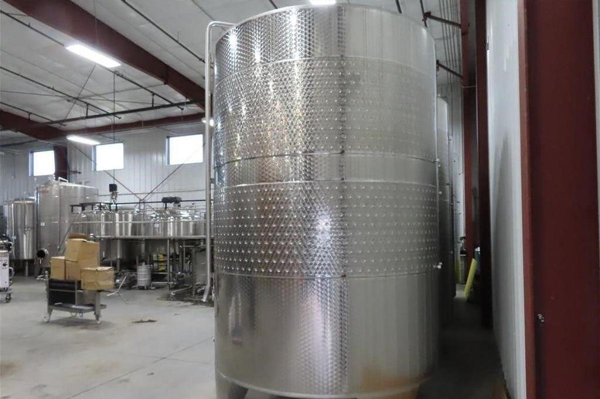 Used (6) Available - Used Letina 12200L / 3220 Gallon jacketed fermenter/ storage tank