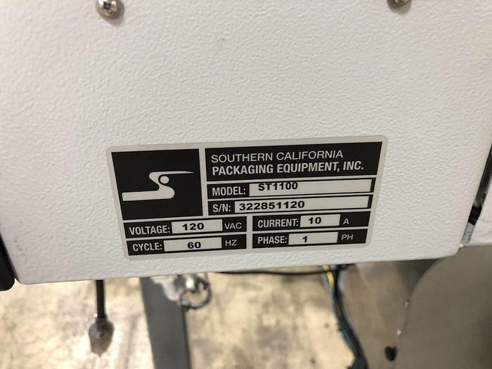 Used Southeern California Packaging Co. ST 1100 Tube Labeler