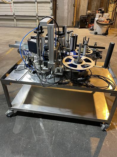 Used Used Accutek/Labelette pressure Sensitive Wrap Labeler (Packleader)