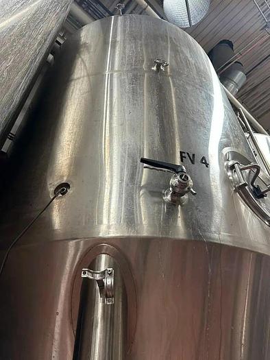 Used (2) Available - Used Premier PSS 80 bbl/ 2480 gal conical jacketed fermenters
