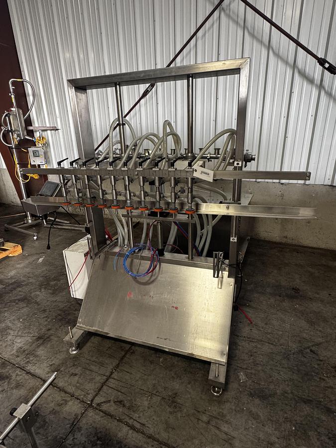 Used 2022 Accutek APOF Automatic 10 Valve Inline Filler