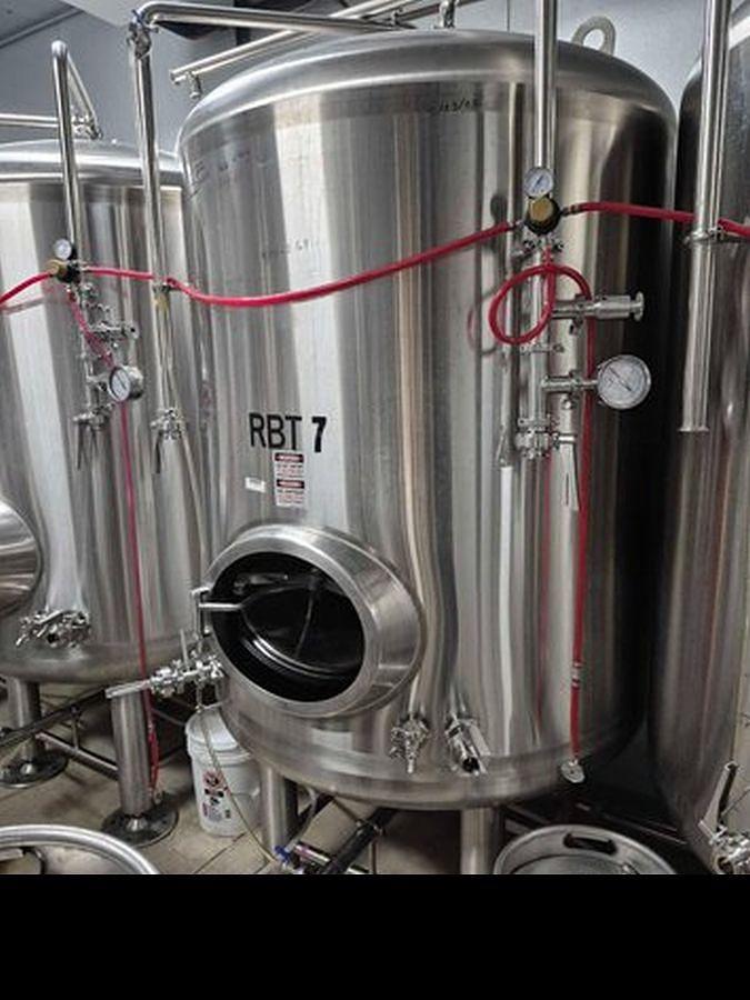 Used (12) Available - Used Premier Stainless 15 bbl / 465 Gallon Single Wall Storage Tanks - 15 psi