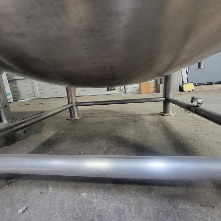 Used (2) Available - Used 20 bbl/ 620 gallon Jacketed brite tanks