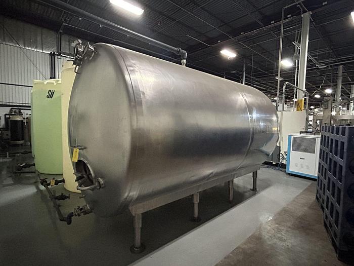 Used Used CREPACO Creamery Package 5000 Gallon Horizontal Storage Tank