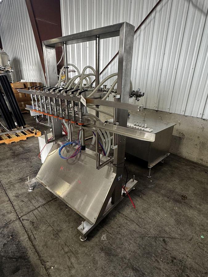 Used 2022 Accutek APOF Automatic 10 Valve Inline Filler