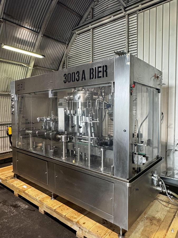 Used Used GAI 3003A Bier 12 Valve Monoblock Rinser Filler Crowner
