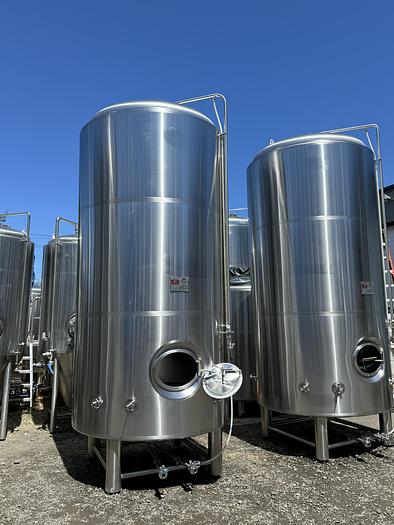 Used (3) available - Used ABS 60 bbl/ 1860 Gal jacketed brite tanks