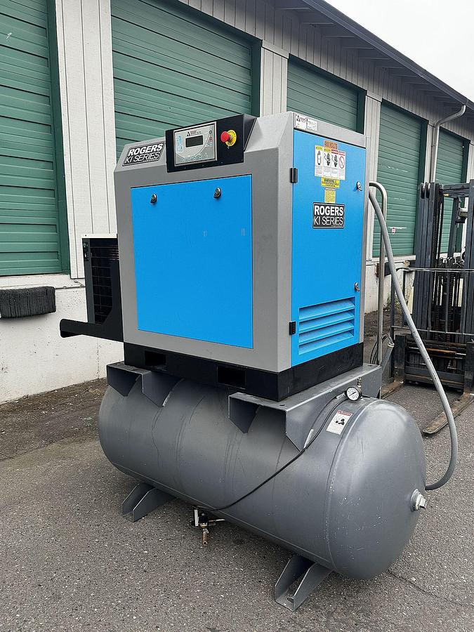 Used Rogers Machinery KI 10-100 10hp compressor