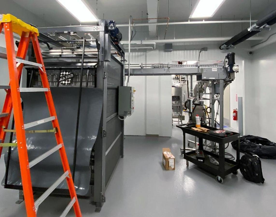 Used SKA Can-I-Bus Half Height can depalletizer