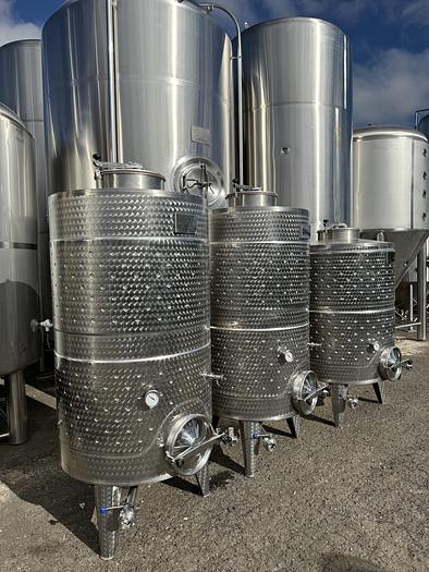 Used (3) available - Used Vintner Vault 1080L/ 285Gal closed top jacketed fermenter