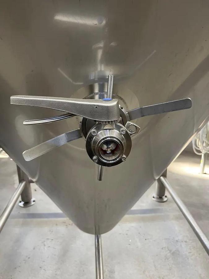 Used (2) Available - Used QTS Quality Tank Solutions 90 bbl / 2790 Gal Jacketed Conical Fermenter Tank