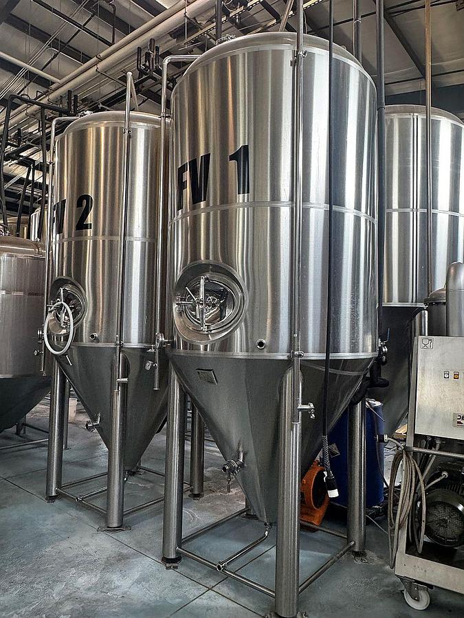 Used (2) Available - Used SK Prospero 30 bbl / 930Gal jacketed conical fermenters