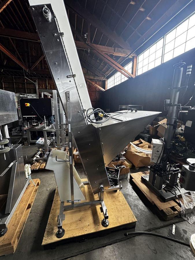 Used Inline Filling Systems Cap Hopper/Elevator