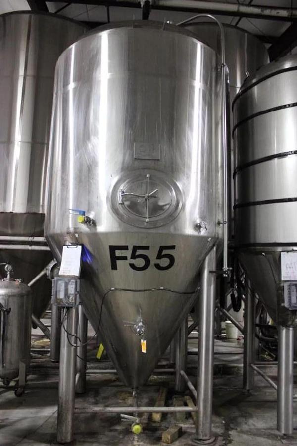 Used (1) Available - Used PBST 60 bbl/ 1860 Gallon jacketed unitank fermenter