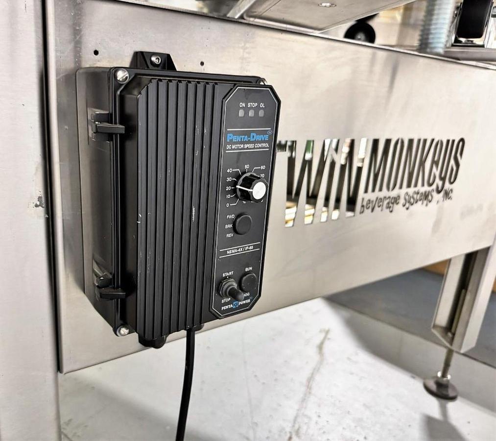 Used Twin Monkey Canning 60" accumulation/pack off disc