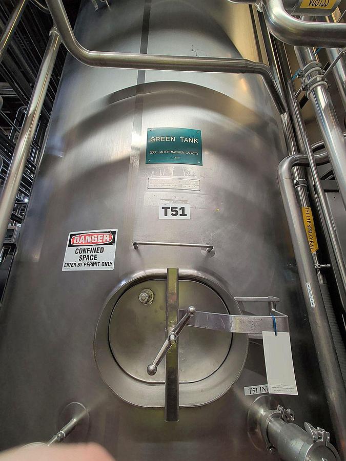 Used (2) Available - Mueller 6000 Gallon jacketed storage tanks