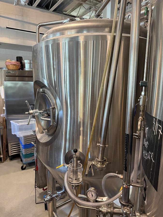 Used (2) Available- Used Premier Stainless 5bbl / 155 Gal Jacketed Fermenter / storage tanks