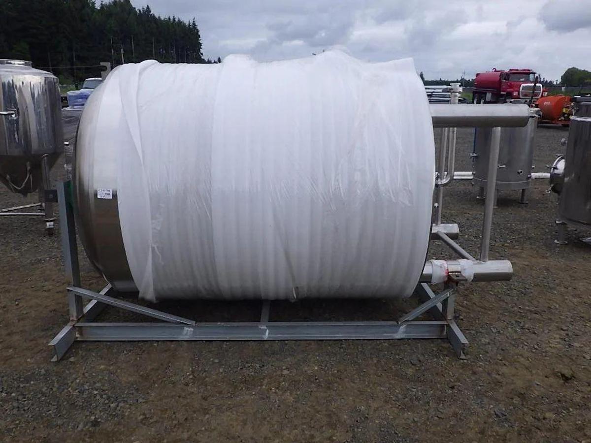 Used (2) Available - Previously sold 20 bbl/2500L/660Gal jacketed brite tank