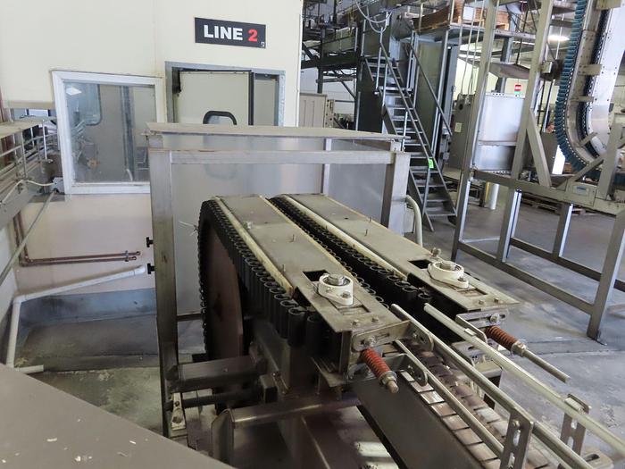 Used (1) Used Sentry Low Level Gripper style bottle rinser