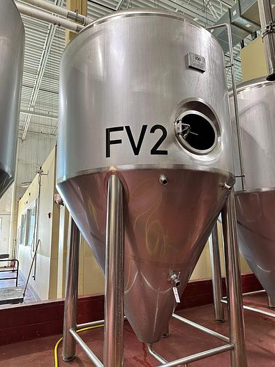 Used (4) Available - Used IDD 50 Bbl/60HL (1550Gal) Jacketed Conical Fermenter