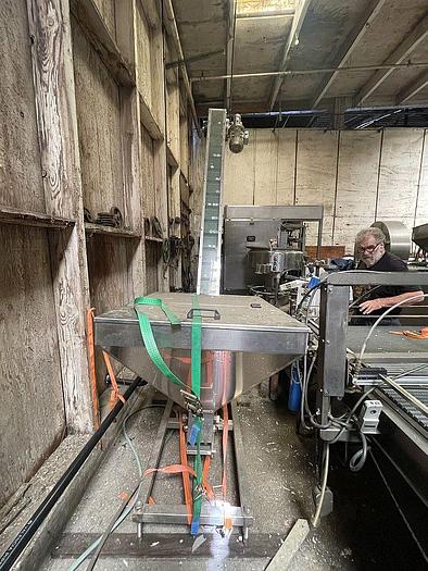 Used Used Stainless Cap /Bottle Hopper Elevator