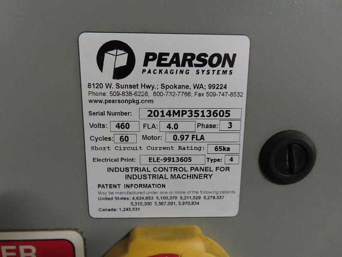 Used Used Pearson Packaging 4/6 Pack carrier erector and stuffer line