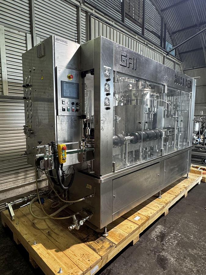 Used Used GAI 3003A Bier 12 Valve Monoblock Rinser Filler Crowner