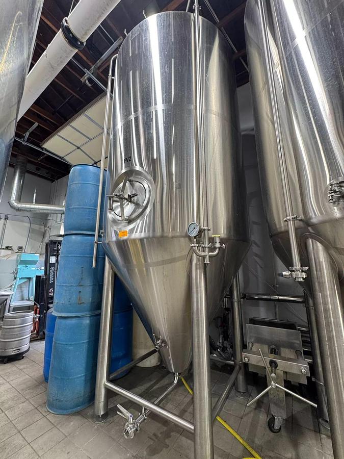 Used (3) Available - 40 bbl JTB unitank fermenters