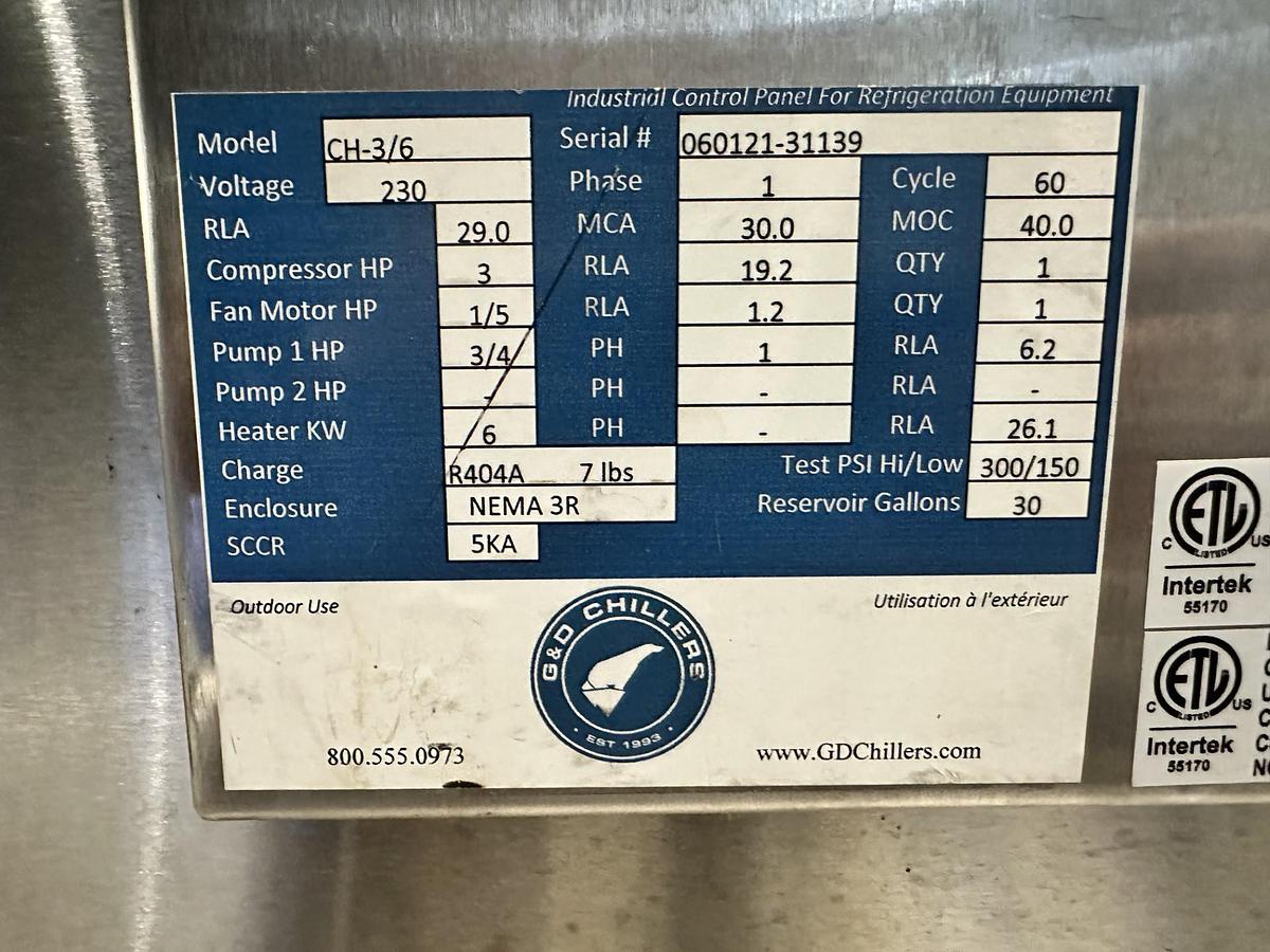 Used Used G&D 3/6 Fire and Ice portable chiller/ heater