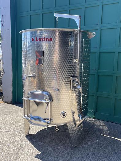 New Stock Letina 1850L / 488 Gal VC Jacketed Fermenter