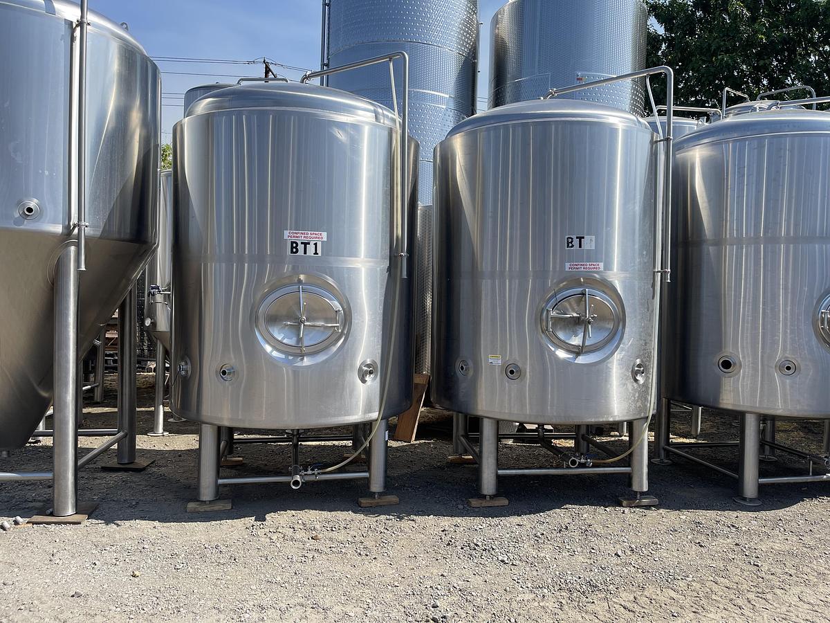 Used (4) Available - Used ABE American Beer Equipment 30 bbl / 930 Gal jacketed brite tank