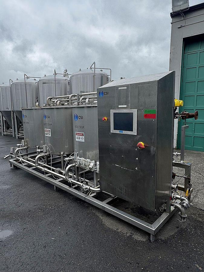Used Used CSI Central States Industrial skid mount CIP system
