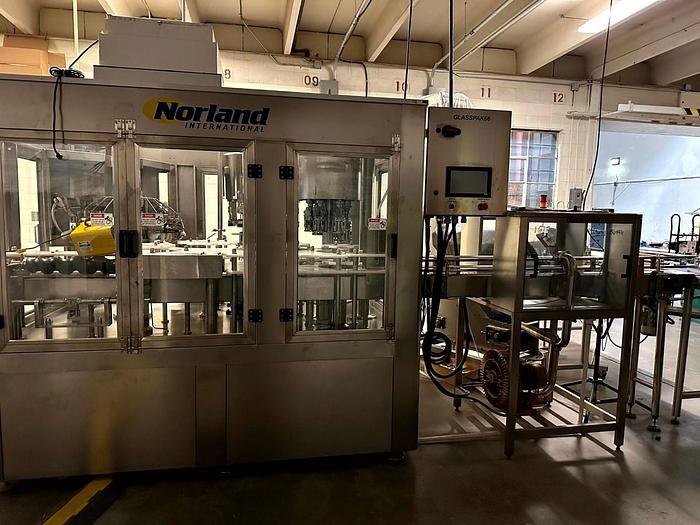 Used ABE/Norland GlassPak 66 Bottling Line