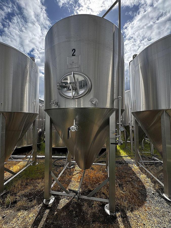 Used (4) available - Used Metalcraft Fabrication 40 bbl / 1240Gal jacketed unitank fermenters