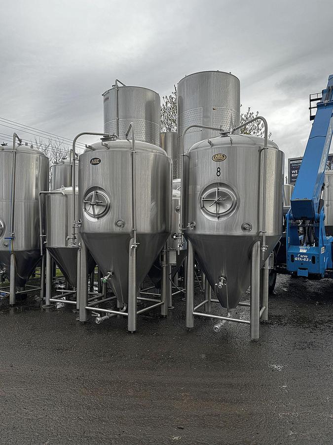 Used (2) Available - Used ABE 20 bbl Unitank Fermenters