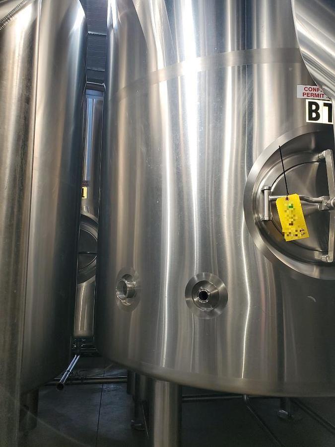 Used (4) Available - Used ABE American Beer Equipment 30 bbl / 930 Gal jacketed brite tank