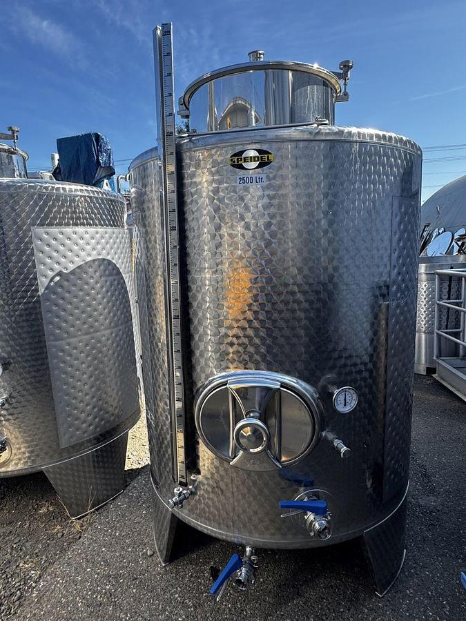 Used (4) Available - Used 2500L / 660Gallon Speidel Fermenters