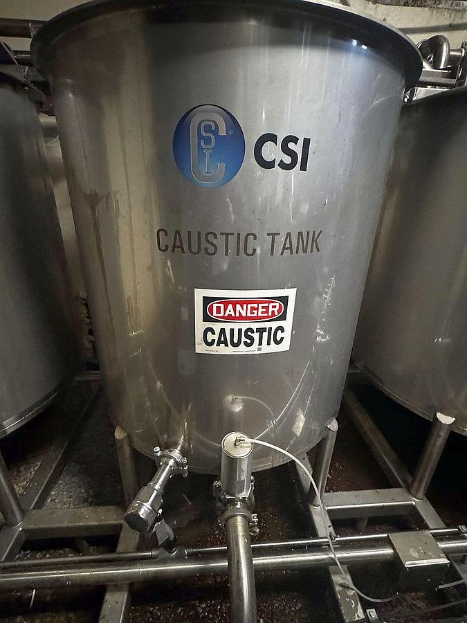 Used Used CSI Central States Industrial skid mount CIP system