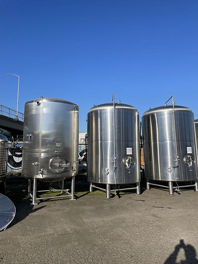 Used 2 Available - Used 80 bbl Jacketed Brite Tank