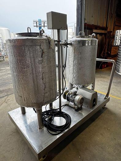 Used Used Deutsche Beverage (2) tank mobile CIP cart