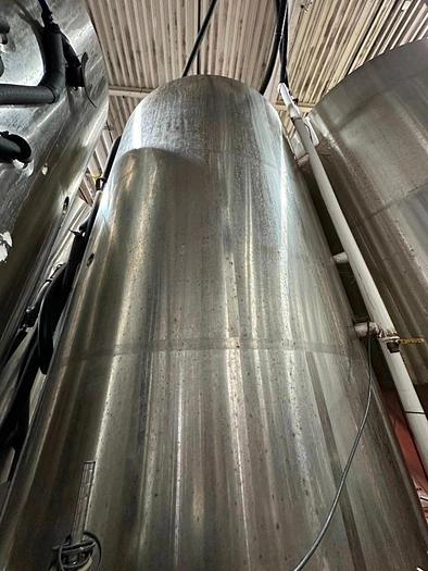 Used Used Premier Stainless 100bbl / 3100Gallon jacketed brite tank