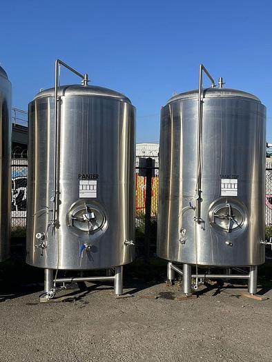 Used 2 available - Used 40 bbl Jacketed Brite Tank
