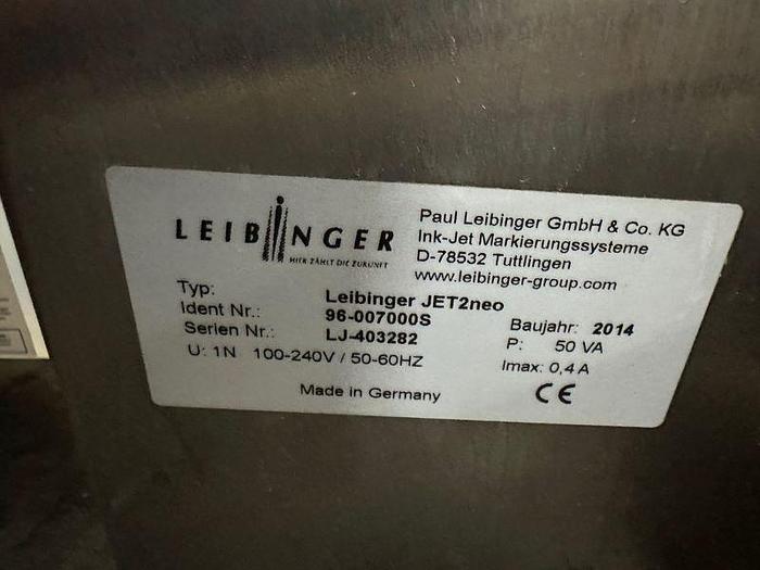Used 2014 Leibinger Jet 2 Neo Ink Jet Printer