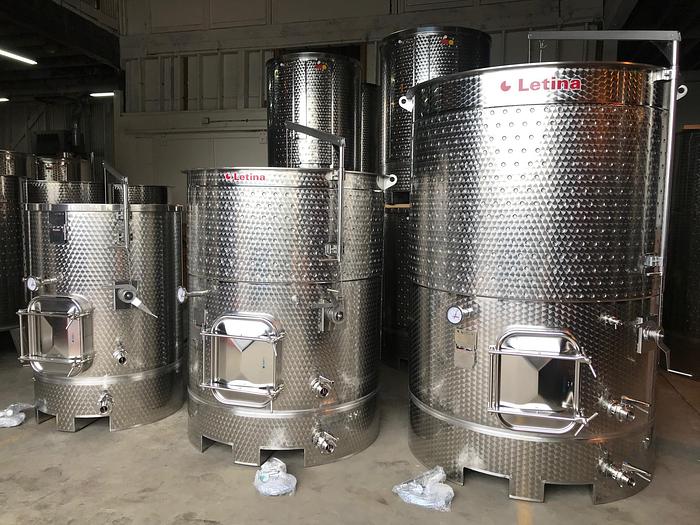 New Stock Letina 620Gal/2350L Forkliftable Variable Capacity Jacketed Tank